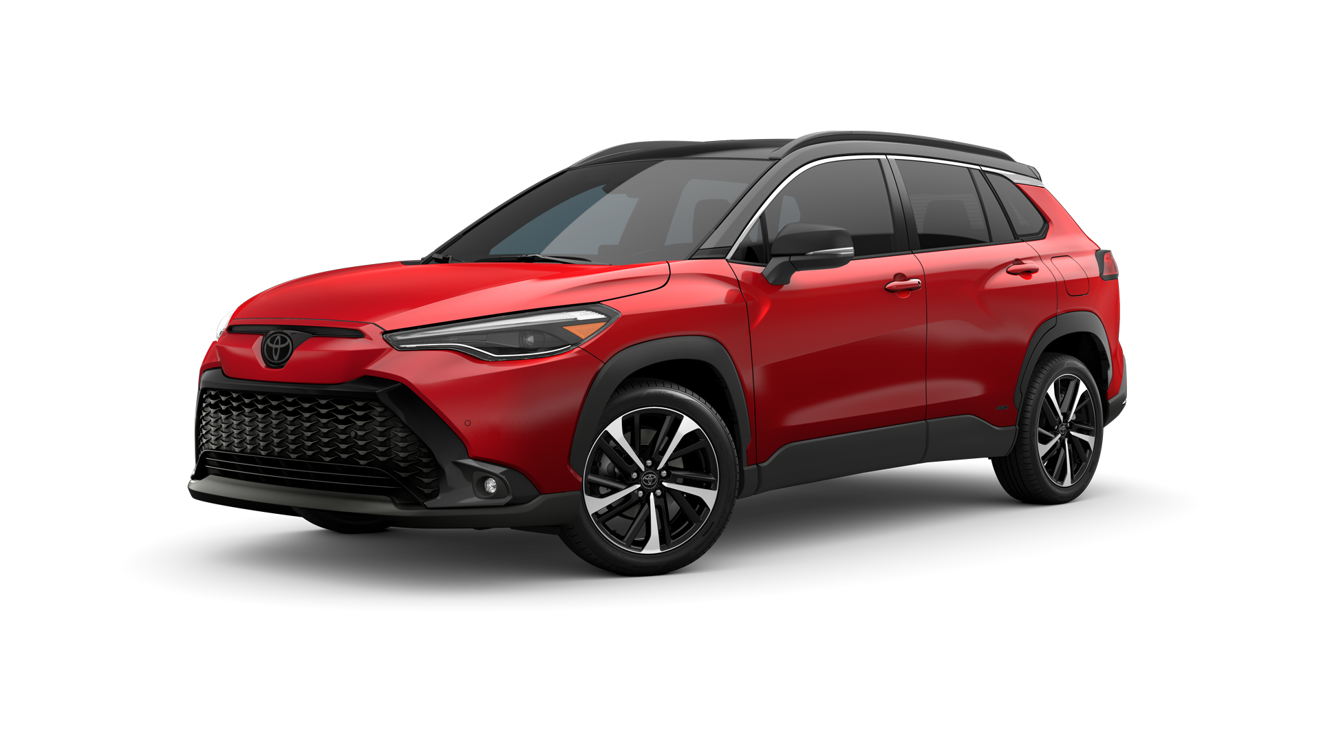 Three-sixty image of 2024 Corolla Cross Hybrid in Soul Red Crystal* / Jet Black Roof